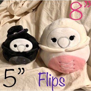 Squishmallow 5” and 8” Aldron and Lyndon Flipmallow